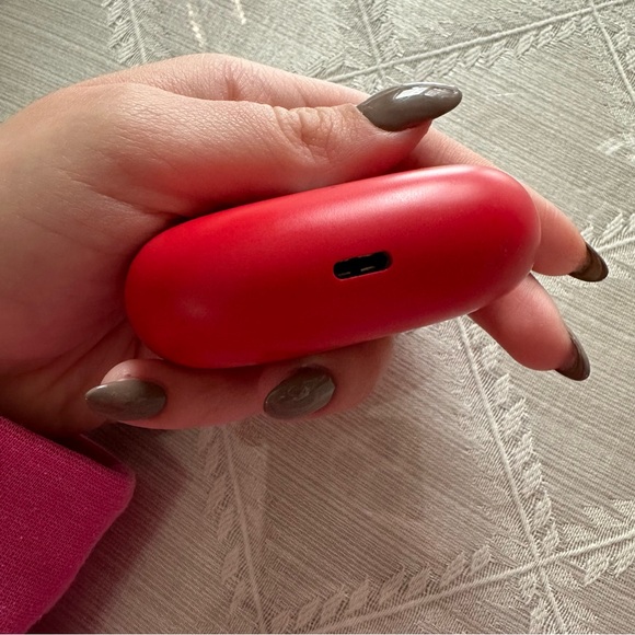 Red Beats Bluetooth Earbuds - Picture 2 of 4